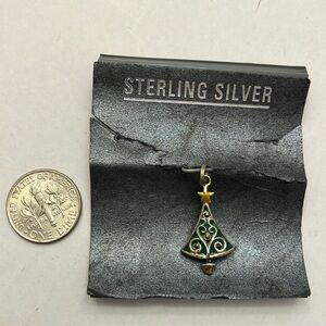 Sterling Silver Christmas tree charm